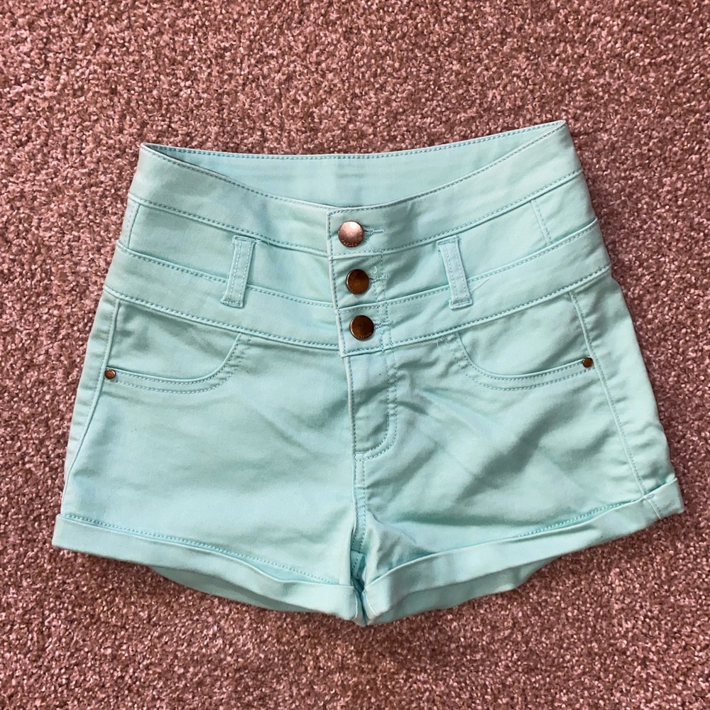 Refuge aqua shorts